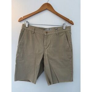 Vince Men's 9" Raw Hem Cotton Slim Fit Chino Short Khaki Size 30 Cali aesthetic